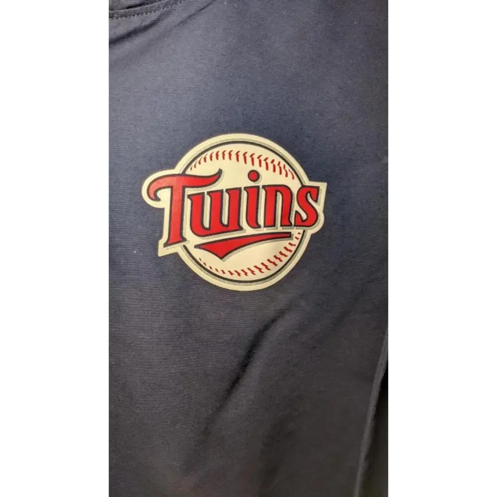 Pink Victoria's Secret Minnesota Twins Track Jacket Windbreaker Size XS Hooded
